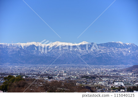 View of the Southern Alps over Kofu city View of the Southern Alps over Kofu city 115040125