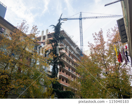 Architecture of the old area. Panel houses. housing for ordinary people. 115040183