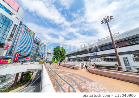 Scenery of the west exit of JR Omiya Station in Saitama Prefecture 115040906