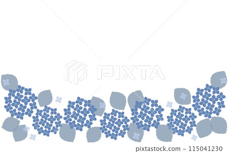 Hydrangea frame white space 115041230