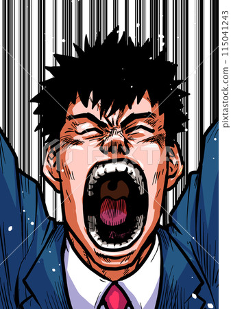 一個商人大力歡呼的插圖 115041243