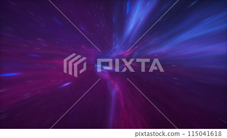 Abstract hyper jump into another galaxy. Warp tunnel wormhole moving in hyperspace. Hyper speed space travel concept. 3d illustration Abstract hyper jump into another galaxy. Warp tunnel wormhole moving in hyperspace. Hyper speed space travel concept. 3d illustration 115041618