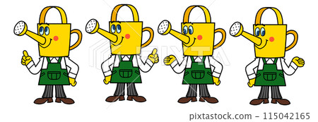 Mr. Joro: Gardening mascot character 115042165