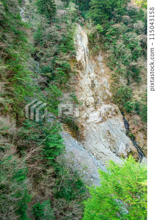 Scenery of Sumata Gorge, Kawane-cho, Shizuoka Prefecture, Spring 2024 115043158