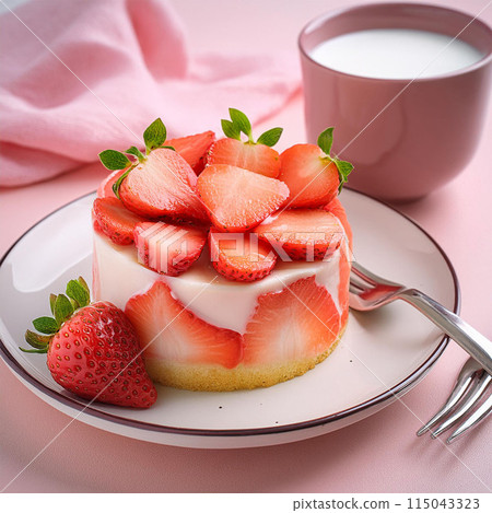 strawberry cake 115043323