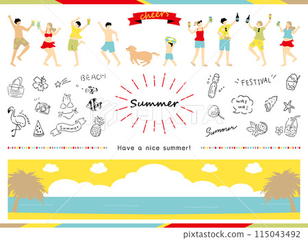 人們享受夏天 115043492