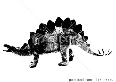 black dinosaur silhouette isolated on white background, model of dinosaurs toys black dinosaur silhouette isolated on white background, model of dinosaurs toys 115043559