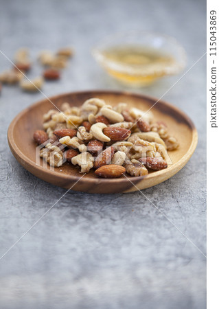 Roasted Mixed Nuts 115043869