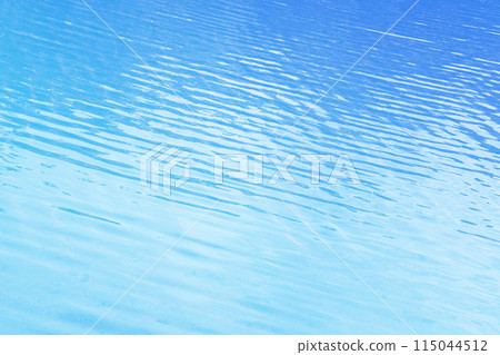 Shining waves, blue water surface background Shining waves, blue water surface background 115044512