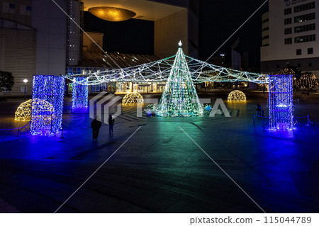 茨城縣日立市新城市廣場燈光秀 115044789
