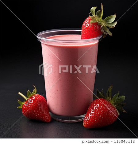 strawberry smoothie, blended drink, fruity beverage, creamy texture, refreshing, strawberries, yogurt or milk base, sweetened or unsweetened, ice cubes, blender, healthy snack, breakfast smoothie, aft 115045118