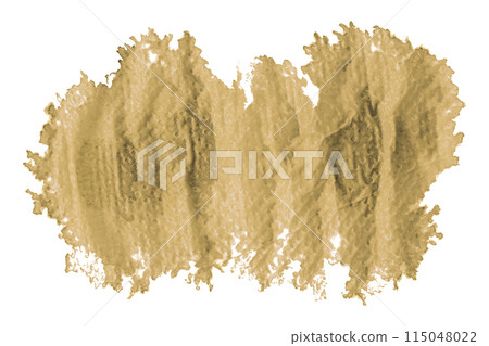 Light brown brush isolated on white background. Watercolor Light brown brush isolated on white background. Watercolor 115048022
