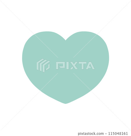 Hand-painted heart 115048161