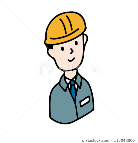 職業插畫圖示建築業/製造業 115048800
