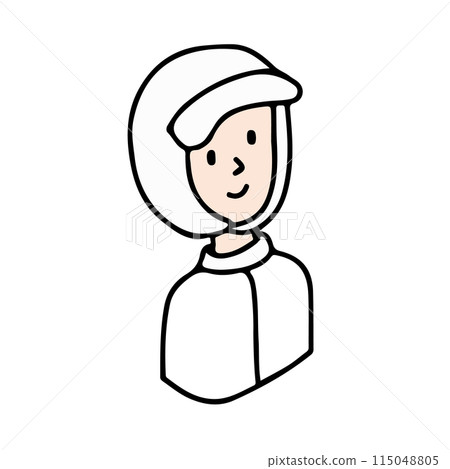 Occupation illustration icon Clean room staff Occupation illustration icon Clean room staff 115048805