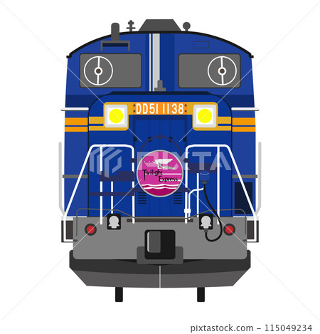帶有暮光之城快車車頭標記的 DD51 柴油機車插圖 帶有暮光之城快車車頭標記的 DD51 柴油機車插圖 115049234