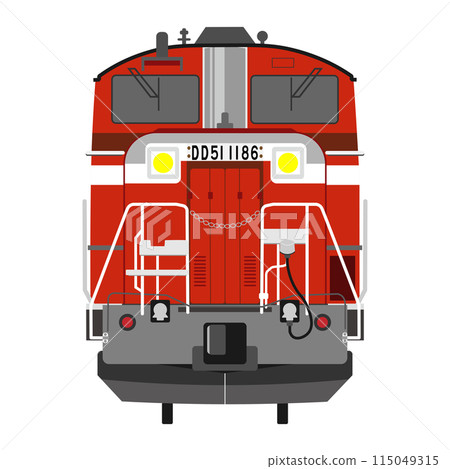 Illustration of the DD51 diesel locomotive 115049315