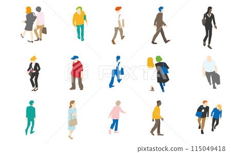 行走的人類插圖集 115049418