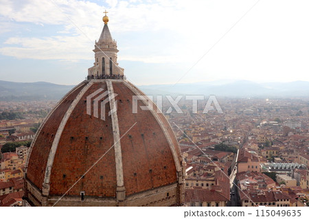 Florence * View of the cityscape and Duomo from Giotto's Bell Tower [Italy] 115049635