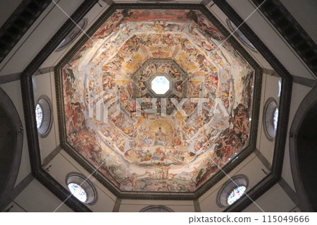 Florence *Frescoes in the cupola of the Duomo, Cathedral of Santa Maria del Fiore [Italy] 115049666