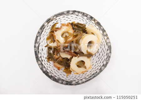 Chikuwa with roe and mekabu dressing Chikuwa with roe and mekabu dressing 115050251