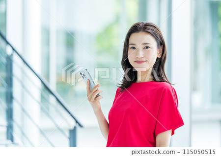 Business person who operates a smartphone 115050515