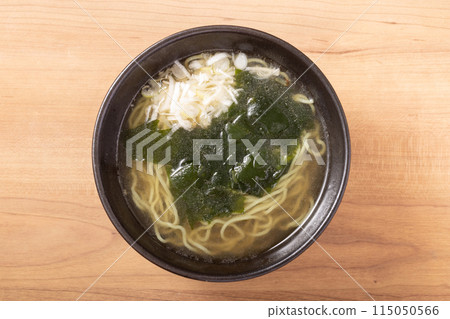 Wakame Ramen (noodles with wakame seaweed) Wakame Ramen (noodles with wakame seaweed) 115050566