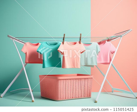 Room-dried laundry 115051425