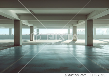 Empty modern concrete building interior space Empty modern concrete building interior space 115051430