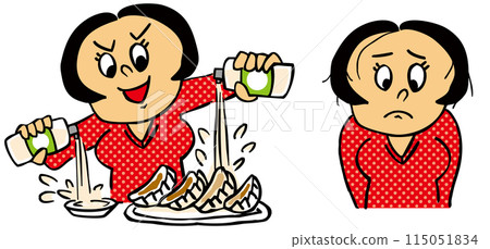 A person who has suffered health problems from using too much vinegar 115051834