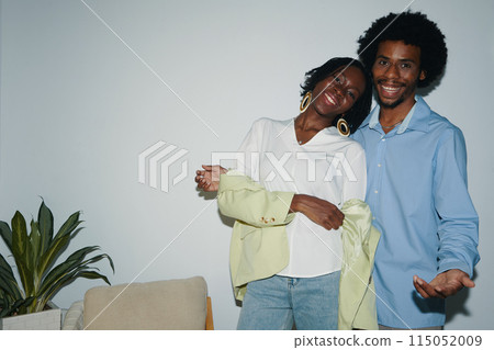 Happy Hugging Black Couple 115052009