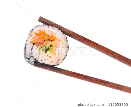 Sushi Sushi in chopsticks 115053200