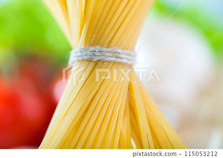 Raw pasta 115053212