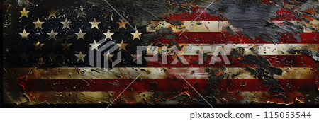 flag of united states, banner, generative AI 115053544