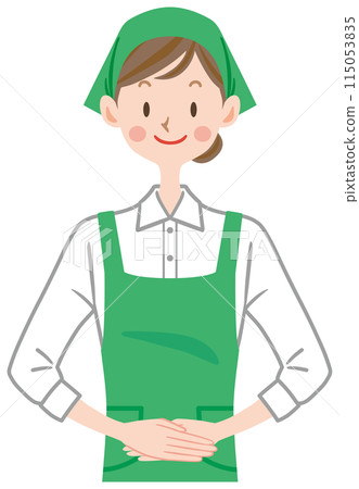 Women working at supermarkets, working housewives, store clerks, staff, housekeepers 115053835