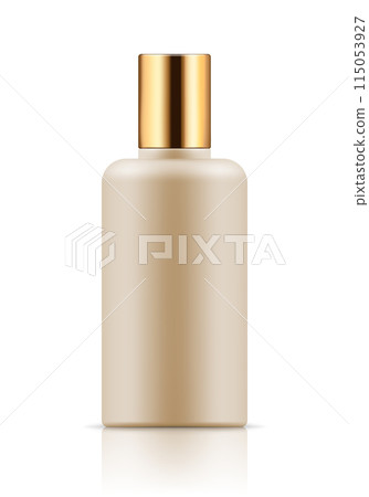 Mock-up of white plastic bottle 115053927