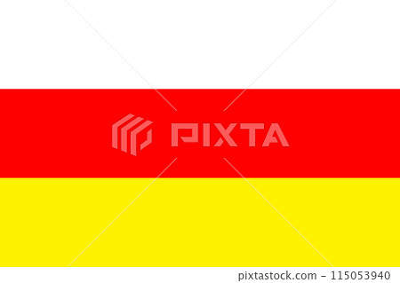 Vector flag of South Ossetia 115053940