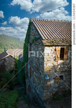 A charming Rustic Stone House covered in Ivy, set in the picturesque Countryside 115054167