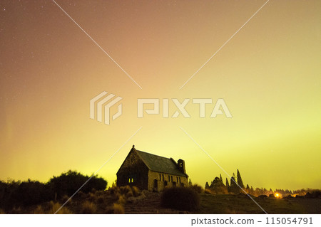 20240511 - Aurora above the church, Tekapo-2 20240511 - Aurora above the church, Tekapo-2 115054791