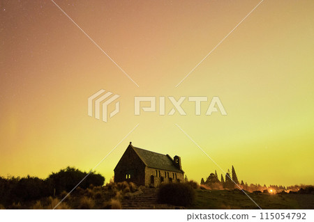 20240511 - Aurora above the church, Tekapo-3 20240511 - Aurora above the church, Tekapo-3 115054792