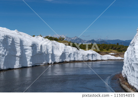 Snow Wall, Norikura Highlands Snow Wall, Norikura Highlands 115054855