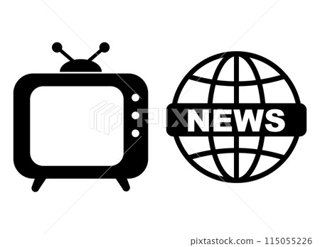 電視新聞圖標 115055226
