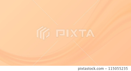 Nude gradient with soft wave. Warm beige background. Cream blurred texture for design. 115055235