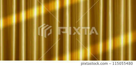 Golden curtains and spotlights, background material Golden curtains and spotlights, background material 115055480