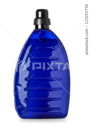 Side view of a plastic bottle Side view of a plastic bottle 115055756