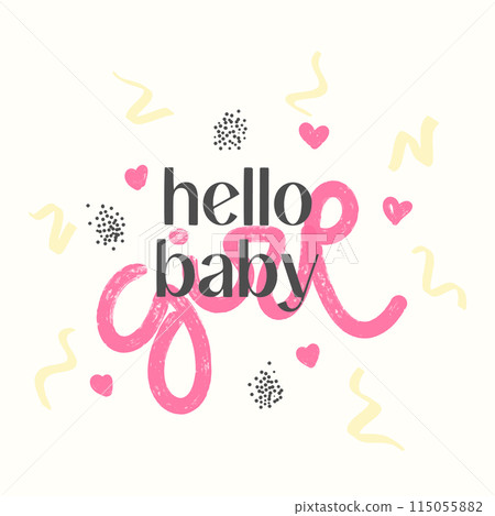 This is a girl, Gender Reveal Party Card Design 115055882