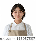 A woman in an apron 115057557