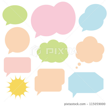 Colorful speech bubble Colorful speech bubble 115059000