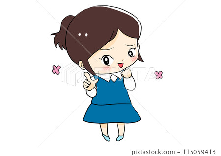 可愛的小女孩 可愛的小女孩 115059413