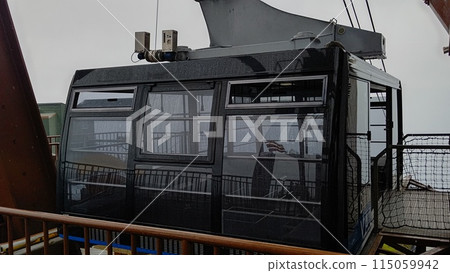 Biwako Valley and the ropeway in the rain [Shiga Prefecture] 115059942